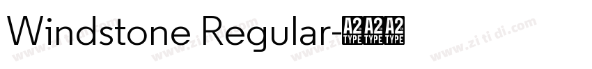 Windstone Regular字体转换